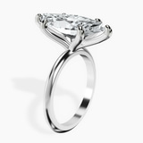 Platinum Alora Six Prong Solitaire Lab Diamond Ring standing product image one