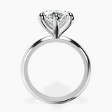 14kt White Gold Alora Six Prong Solitaire Lab Diamond Ring side right image one