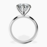 14kt White Gold Alora Six Prong Solitaire Lab Diamond Ring side right image one
