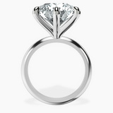 14kt White Gold Alora Six Prong Solitaire Lab Diamond Ring side right image one