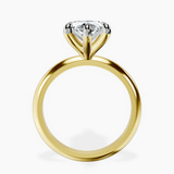 10kt Yellow Gold Alora Six Prong Solitaire Lab Diamond Ring side right image one