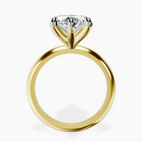 10kt Yellow Gold Alora Six Prong Solitaire Lab Diamond Ring side right image one