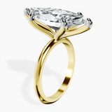 10kt Yellow Gold Alora Six Prong Solitaire Lab Diamond Ring standing product image one