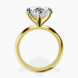 10kt Yellow Gold Alora Six Prong Solitaire Lab Diamond Ring side right image one