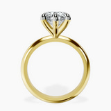 18kt Yellow Gold Alora Six Prong Solitaire Lab Diamond Ring side right image one
