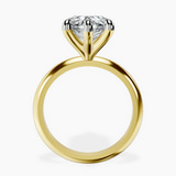 10kt Yellow Gold Alora Six Prong Solitaire Lab Diamond Ring side right image one