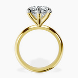 10kt Yellow Gold Alora Six Prong Solitaire Lab Diamond Ring side right image one