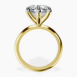 10kt Yellow Gold Alora Six Prong Solitaire Lab Diamond Ring side right image one