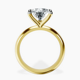 18kt Yellow Gold Alora Six Prong Solitaire Lab Diamond Ring side right image one