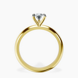 10kt Yellow Gold Alora Six Prong Solitaire Lab Diamond Ring side right image one
