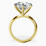 10kt Yellow Gold Alora Six Prong Solitaire Lab Diamond Ring side right image one