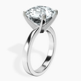 Platinum Jannel Tapering Solitaire Lab Diamond Ring standing product image one
