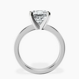 Platinum Jannel Tapering Solitaire Lab Diamond Ring side right image one