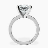 Platinum Jannel Tapering Solitaire Lab Diamond Ring side right image one