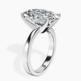 Platinum Jannel Tapering Solitaire Lab Diamond Ring standing product image one