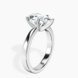 Platinum Jannel Tapering Solitaire Lab Diamond Ring standing product image one