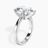 Platinum Jannel Tapering Solitaire Lab Diamond Ring standing product image one