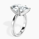 Platinum Jannel Tapering Solitaire Lab Diamond Ring standing product image one