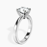 Platinum Jannel Tapering Solitaire Lab Diamond Ring standing product image one