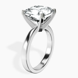 Platinum Jannel Tapering Solitaire Lab Diamond Ring standing product image one