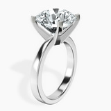 Platinum Jannel Tapering Solitaire Lab Diamond Ring standing product image one