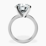 Platinum Jannel Tapering Solitaire Lab Diamond Ring side right image one