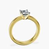 14kt Yellow Gold Jannel Tapering Solitaire Lab Diamond Ring side right image one