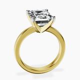 14kt Yellow Gold Jannel Tapering Solitaire Lab Diamond Ring side right image one