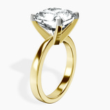 18kt Yellow Gold Jannel Tapering Solitaire Lab Diamond Ring standing product image one