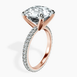 14kt Rose Gold Claire Full Eternity Lab Diamond Ring standing product image one