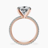 14kt Rose Gold Claire Full Eternity Lab Diamond Ring side right image one