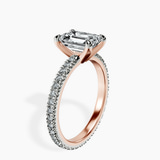 14kt Rose Gold Claire Full Eternity Lab Diamond Ring standing product image one