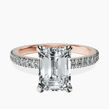 14kt Rose Gold Claire Full Eternity Lab Diamond Ring front image