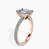 14kt Rose Gold Claire Full Eternity Lab Diamond Ring standing product image one