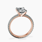 14kt Rose Gold Claire Full Eternity Lab Diamond Ring side right image one