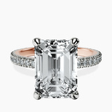 18kt Rose Gold Claire Full Eternity Lab Diamond Ring front image