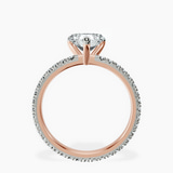 10kt Rose Gold Claire Full Eternity Lab Diamond Ring side right image one