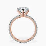 14kt Rose Gold Claire Full Eternity Lab Diamond Ring side right image one