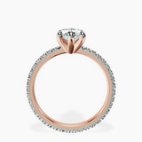 14ct Rose Gold Claire Full Eternity Lab Diamond Ring side right image one