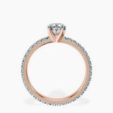 14kt Rose Gold Claire Full Eternity Lab Diamond Ring side right image one