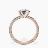 14kt Rose Gold Claire Full Eternity Lab Diamond Ring side right image one