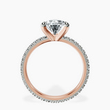 18kt Rose Gold Claire Full Eternity Lab Diamond Ring side right image one