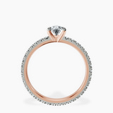 18kt Rose Gold Claire Full Eternity Lab Diamond Ring side right image one