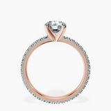 10kt Rose Gold Claire Full Eternity Lab Diamond Ring side right image one
