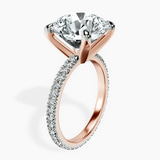 10kt Rose Gold Claire Full Eternity Lab Diamond Ring standing product image one