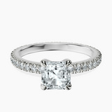 10kt White Gold Claire Full Eternity Lab Diamond Ring front image