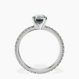 10kt White Gold Claire Full Eternity Lab Diamond Ring side right image one
