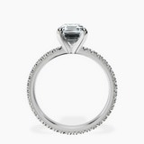 Platinum Claire Full Eternity Lab Diamond Ring side right image one