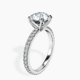 Platinum Claire Full Eternity Lab Diamond Ring standing product image one