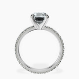 Platinum Claire Full Eternity Lab Diamond Ring side right image one